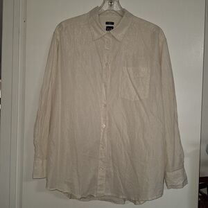 Gap Women's Shimmer Cream L The BIG Shirt